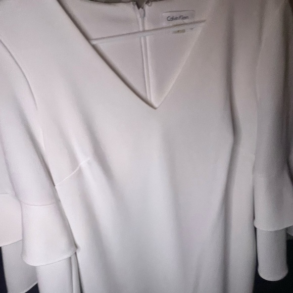 Calvin Klein Dresses & Skirts - Calvin Klein Off-White V-Neck dress